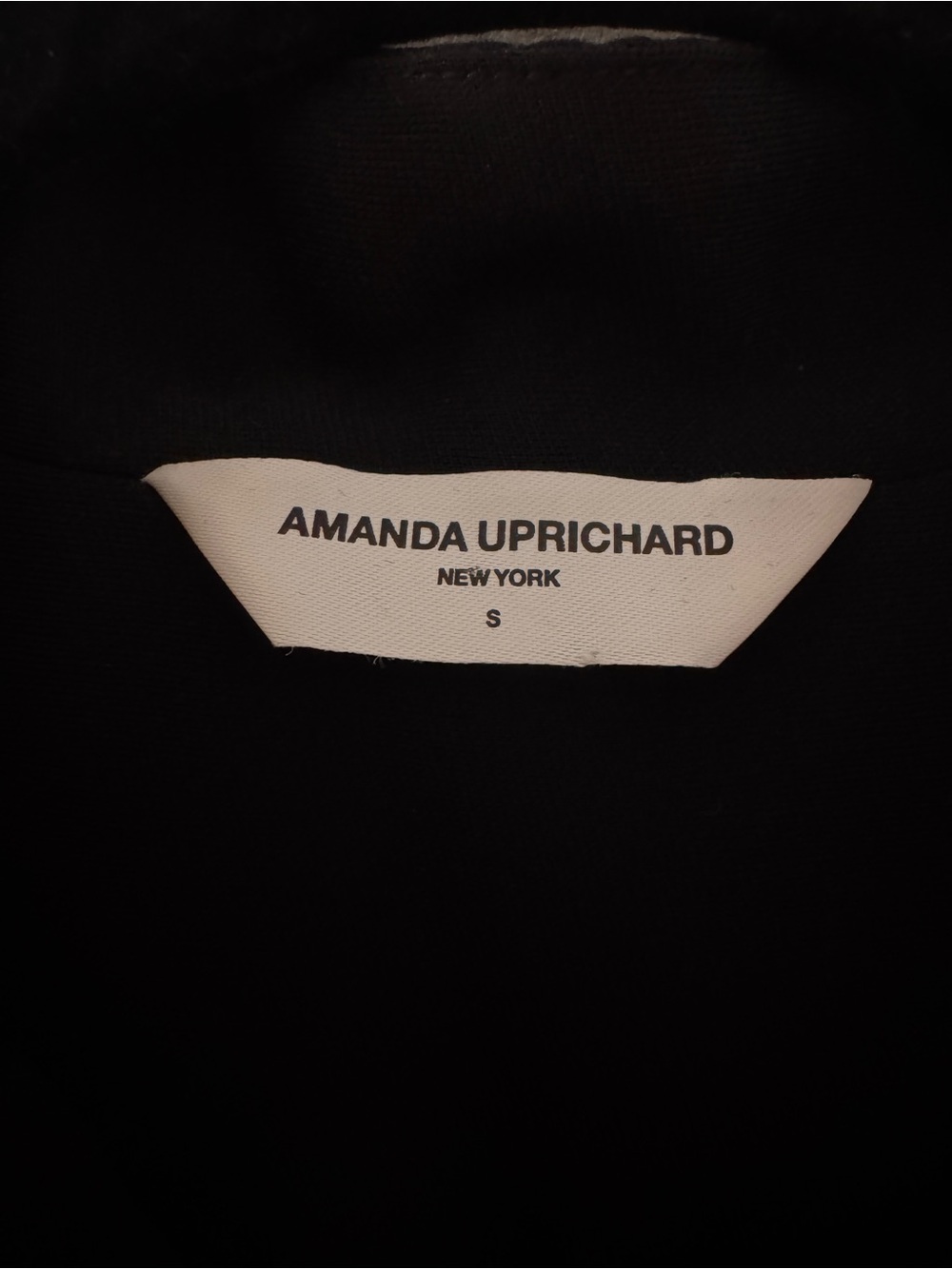 Amanda Uprichard Black Sleeveless Mini Dress with Gold Buttons - Picture 7 of 7